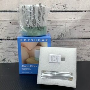 POPSUGAR Sunrise Alarm Clock with Natural Sounds &‎ Snooze Modes NOB